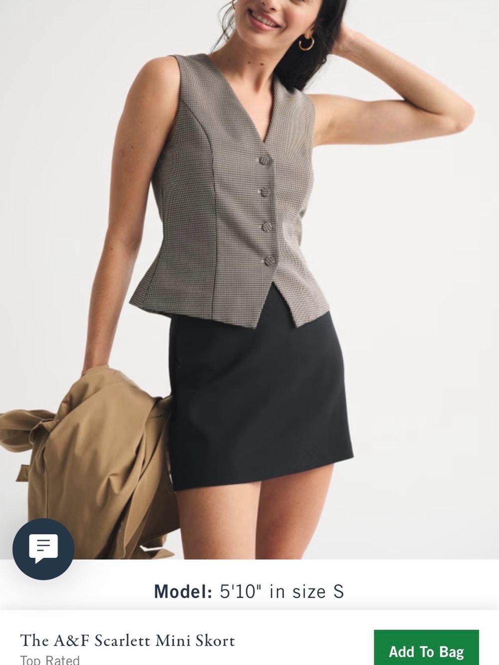 Abercrombie & Fitch Black Mini Skirt